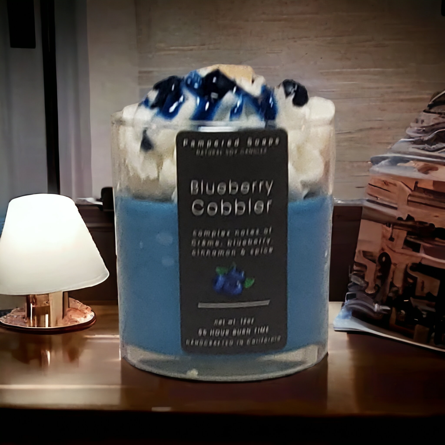 Blueberry Cobbler Dessert Candle