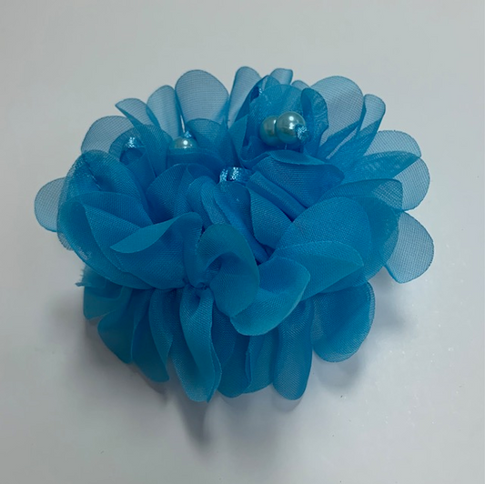 Blue Hair Scrunchie