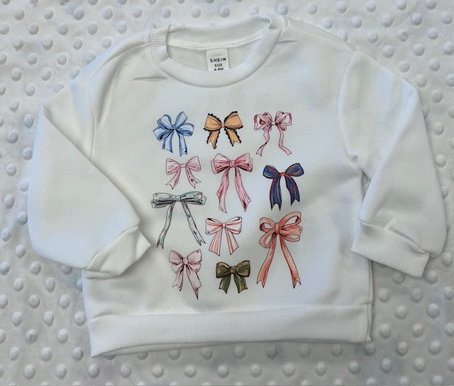 White Bow Sweatshirt