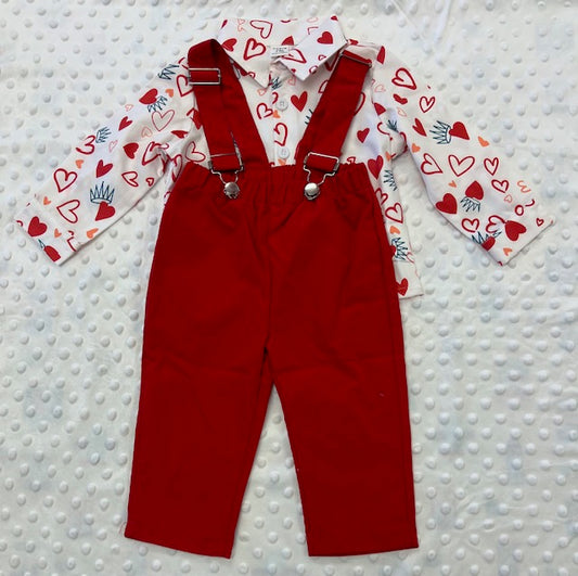 Heart Overall Two Piece