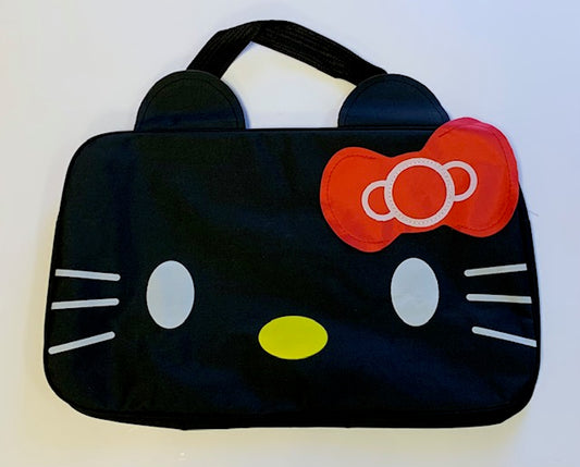 Large Black Kitty Duffle