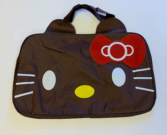 Large Brown Kitty Duffle