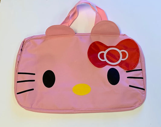 Large Pink Kitty Duffle