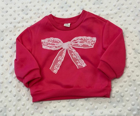 Pink Bow Sweatshirt