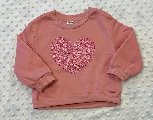 Pink Heart Sweatshirt