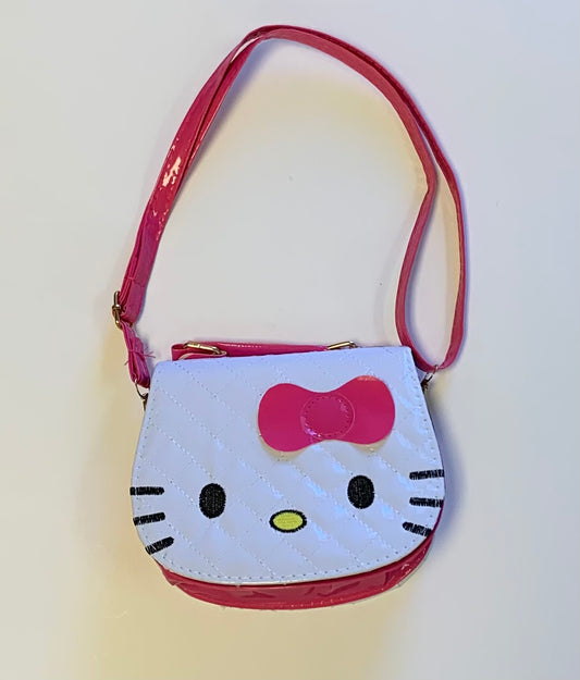 Pink White Kitty Purse