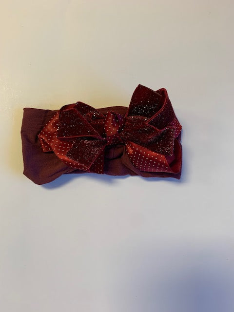 Red Velvet Ribbon Headband