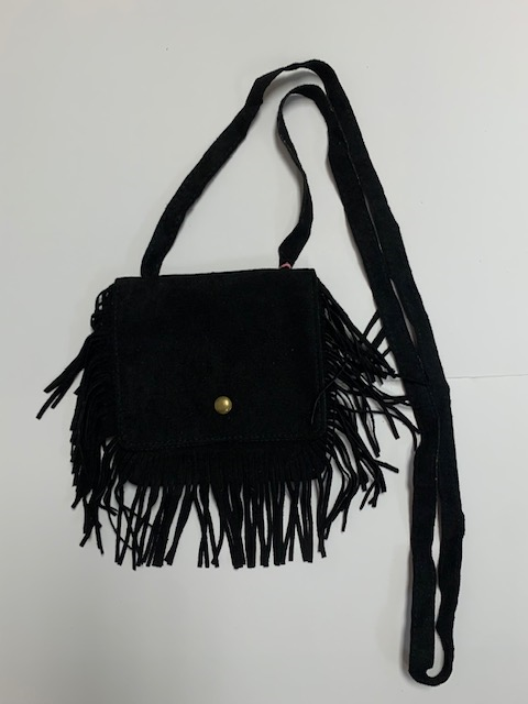 Smal Black Fringe Purse