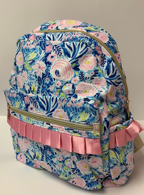 Small Floral Ruffle Backpack