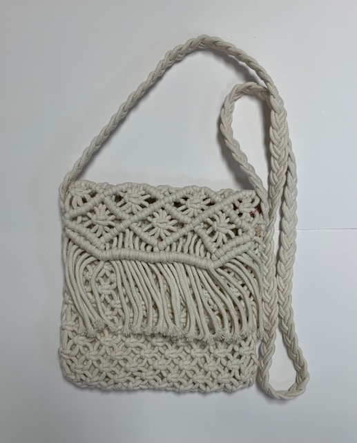 White Crochet Purse