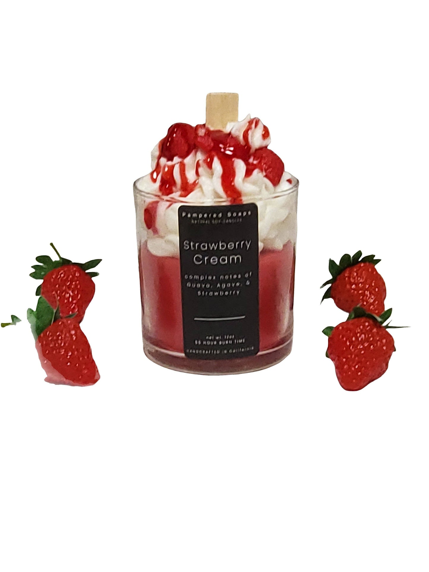 Strawberry Creme Dessert Candle